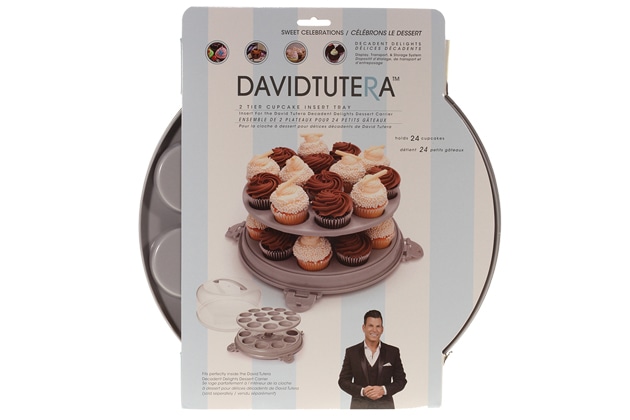 David Tutera Dessert Carrier 2-Tier Cupcake Insert