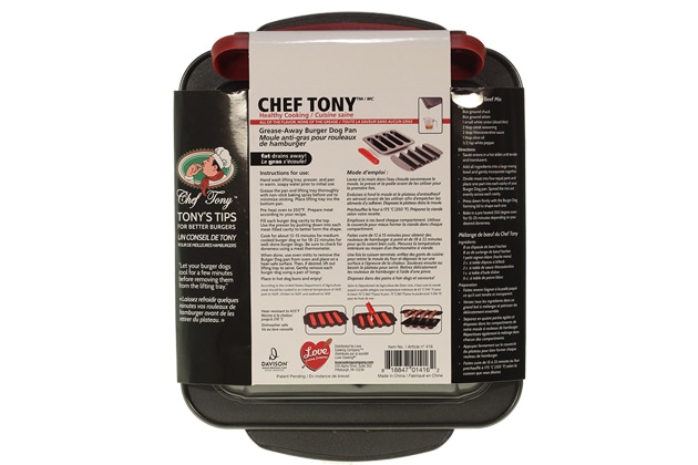 Chef Tony Burger Dogs Pan