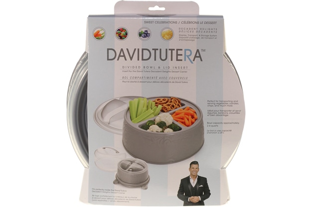 David Tutera Dessert Carrier Divided Serving Bowl Insert