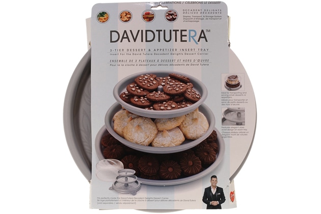 David Tutera Dessert Carrier 3-Tier Dessert & Appetizer Insert